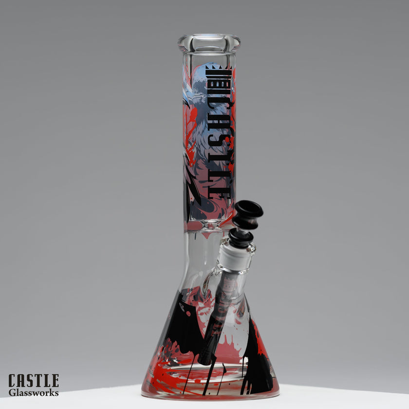 14-Inch Raven Beaker Bong - 9mm Borosilicate Glass
