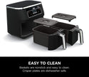 NINJA Foodi 4-in-1, 8-qt., 2-Basket Air Fryer with DualZone Technology - Factory serviced with Home Essentials warranty - DZ100