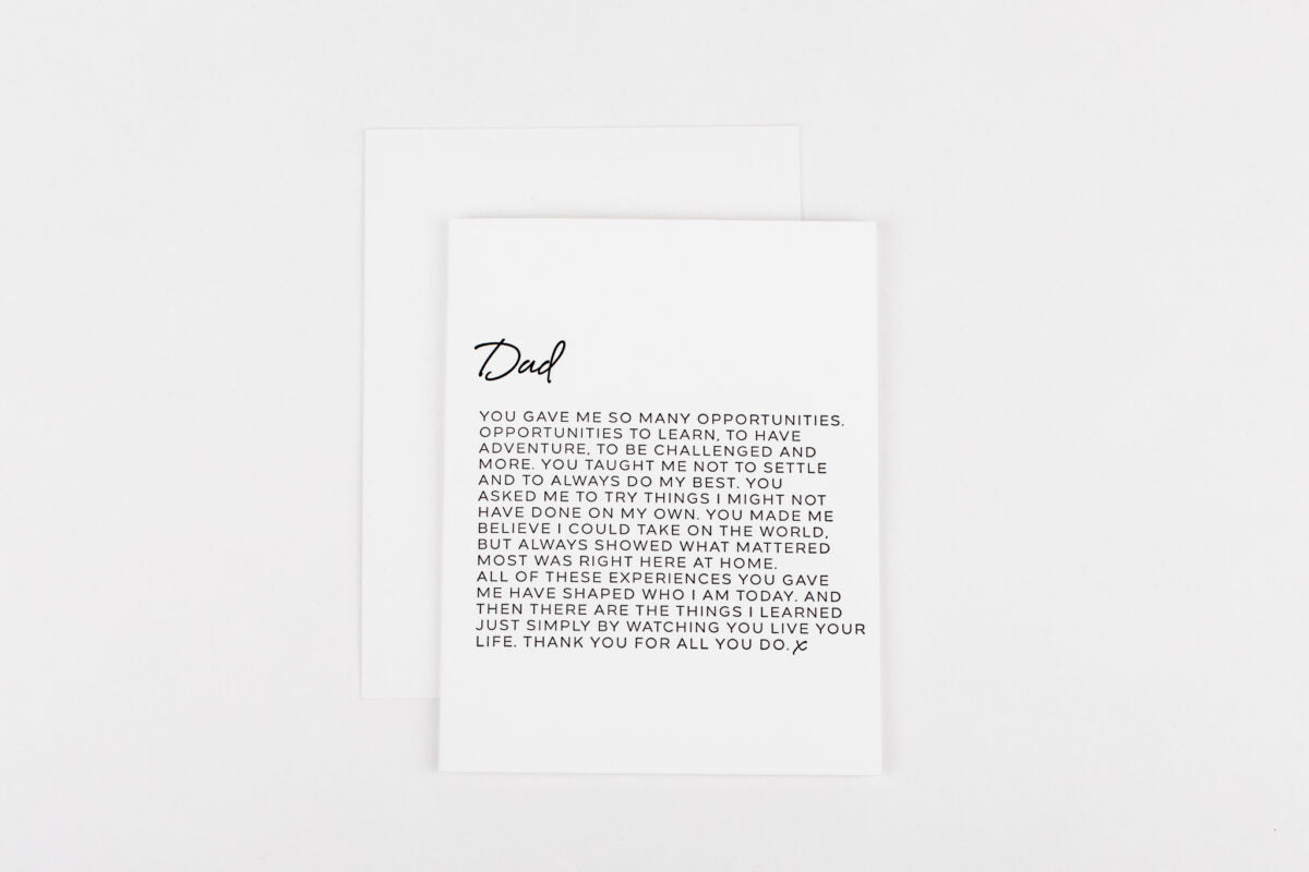 Dear Dad Card, Edition 2