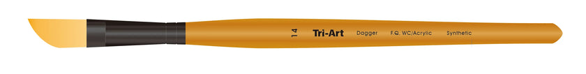 Tri-Art Artist Brushes - Short Synthetic - WC/Acryl - Dagger - 14