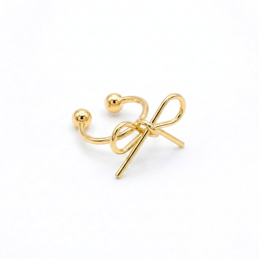 Dainty Bow Ear Cuff | Earrings
