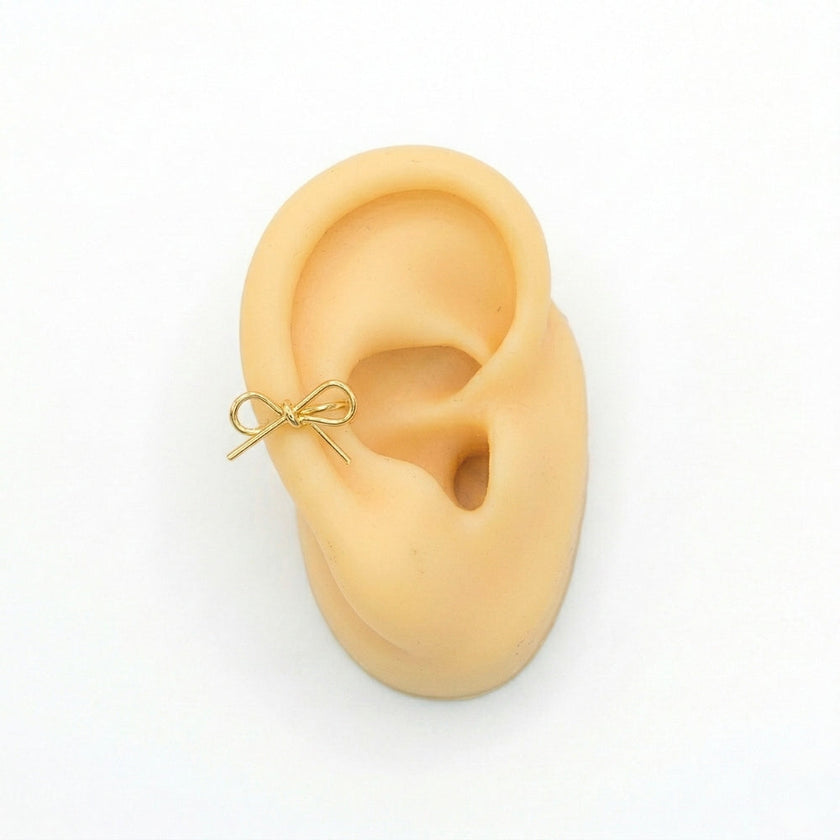 Dainty Bow Ear Cuff | Earrings