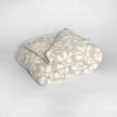Daisy Print Blushing Beige and White Extended Throw