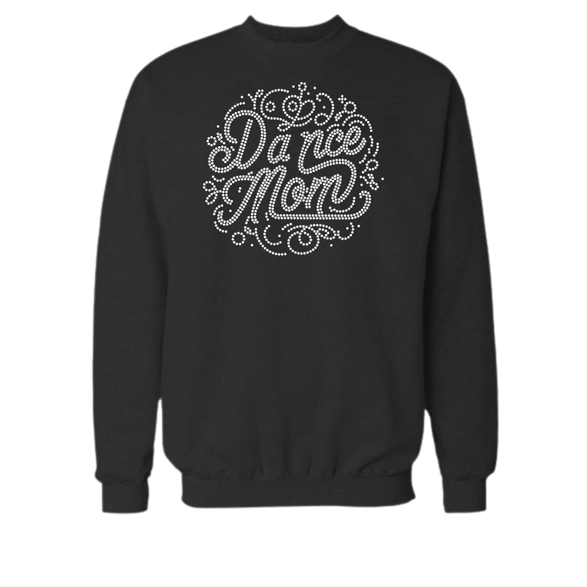 Dance Mom Circle Rhinestone Shirt – Sparkle Dance Mom Bling Tee | Bling Dazzel