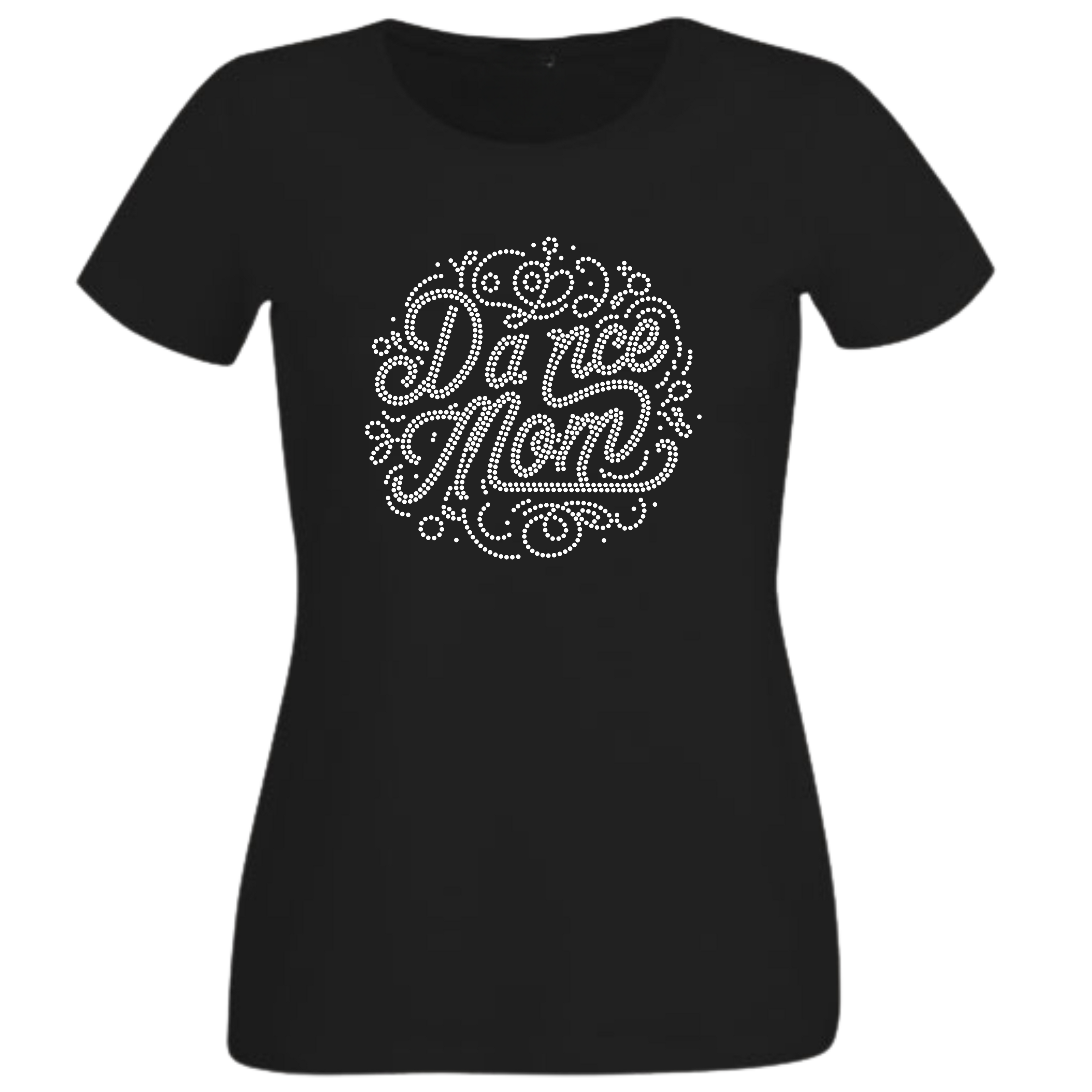 Dance Mom Circle Rhinestone Shirt – Sparkle Dance Mom Bling Tee | Bling Dazzel