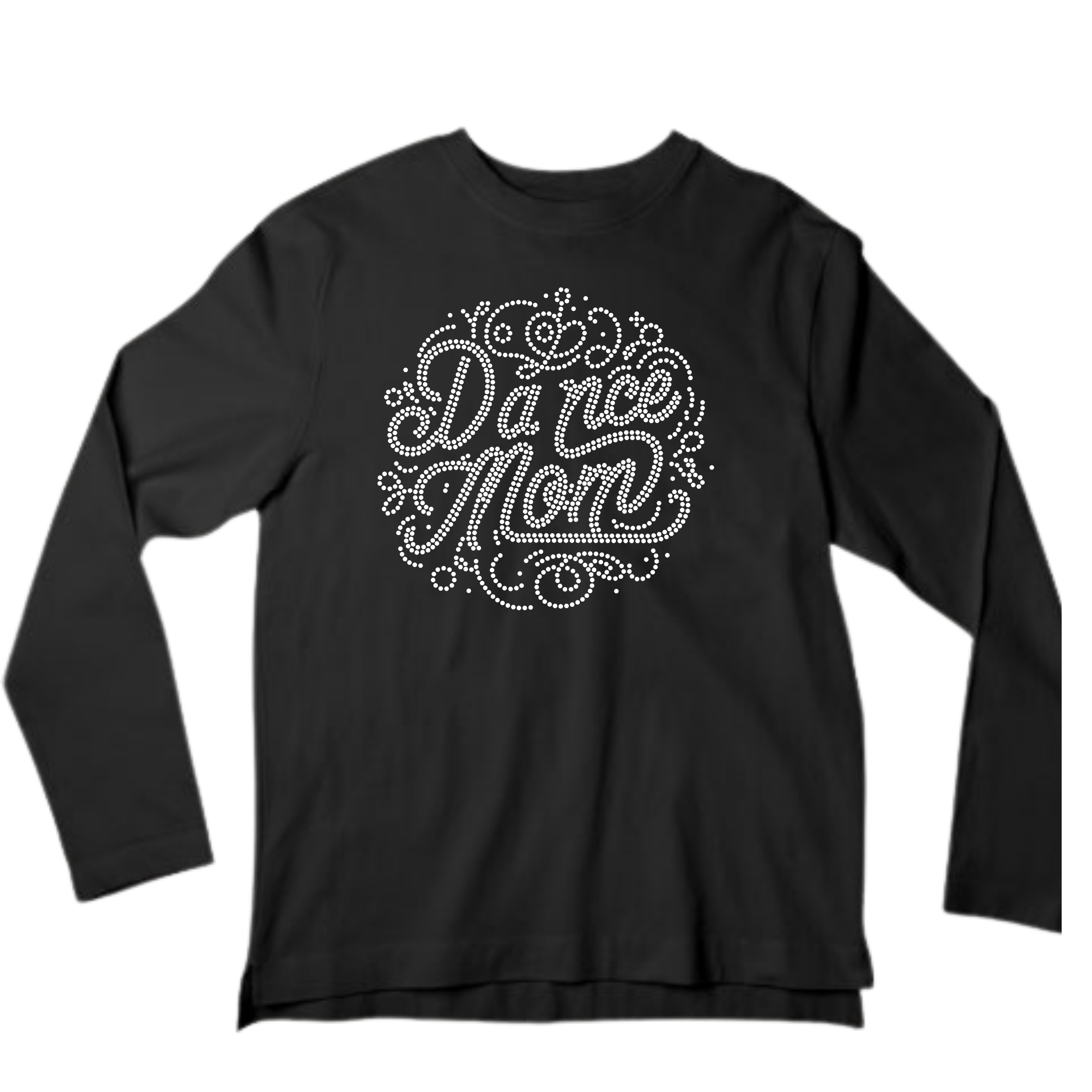 Dance Mom Circle Rhinestone Shirt – Sparkle Dance Mom Bling Tee | Bling Dazzel