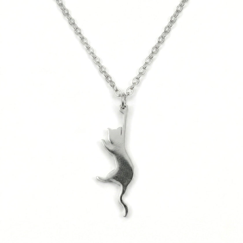 Hang In There Kitty Pendant | Necklace