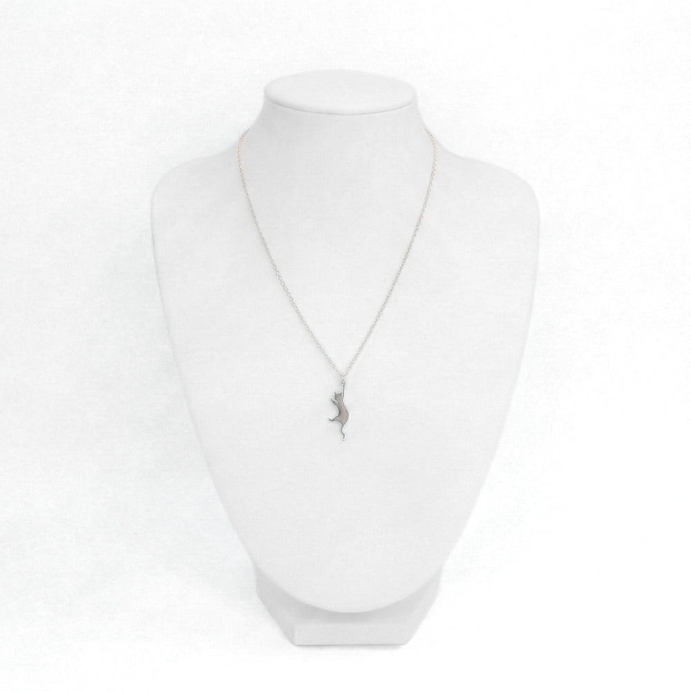Hang In There Kitty Pendant | Necklace