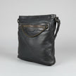 MET Premium Cow Leather Crossbody Bag with Chain Zipper Detail
