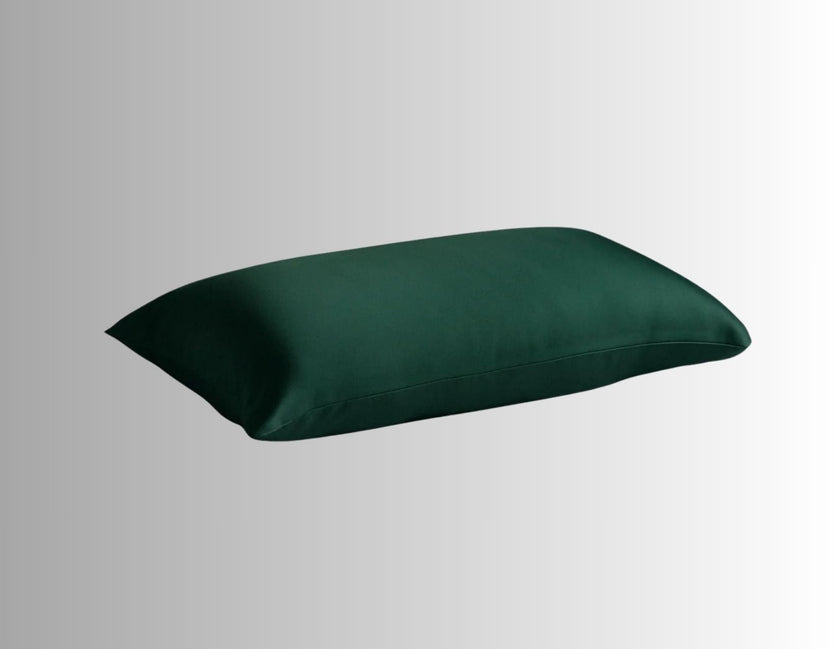 Silk Pillowcase  Dark Green (Envelope Style)