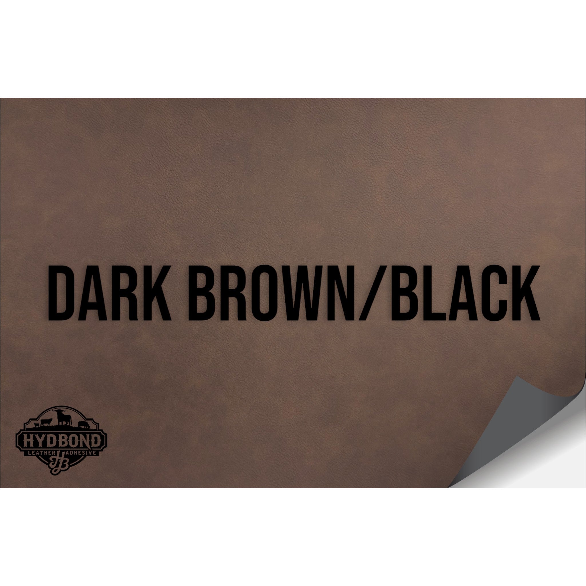 NO ADHESIVE DARK BROWN/BLACK LEATHERETTE SHEET (12