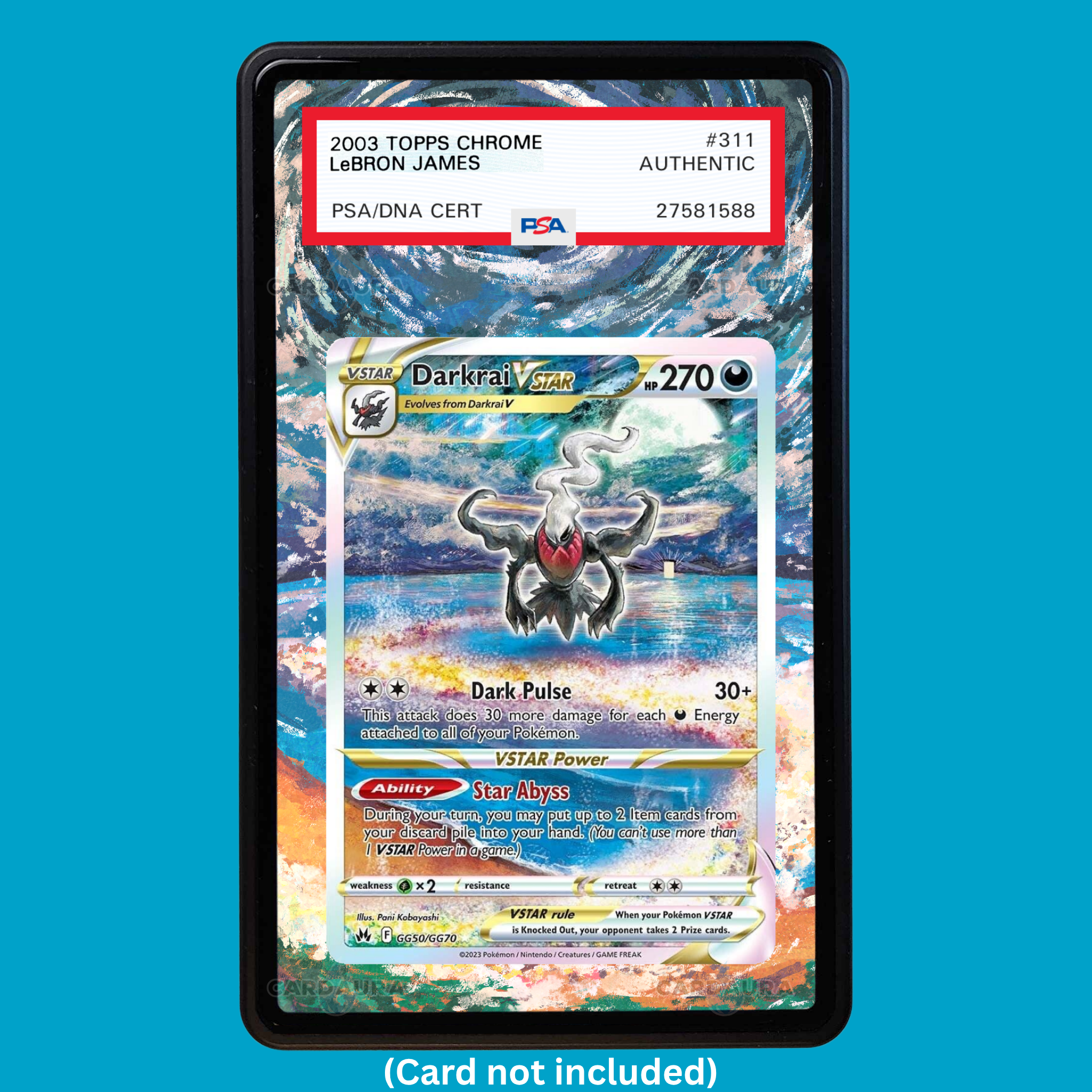 Darkrai VSTAR GG50/GG70 Crown Zenith (Graded) Display Case