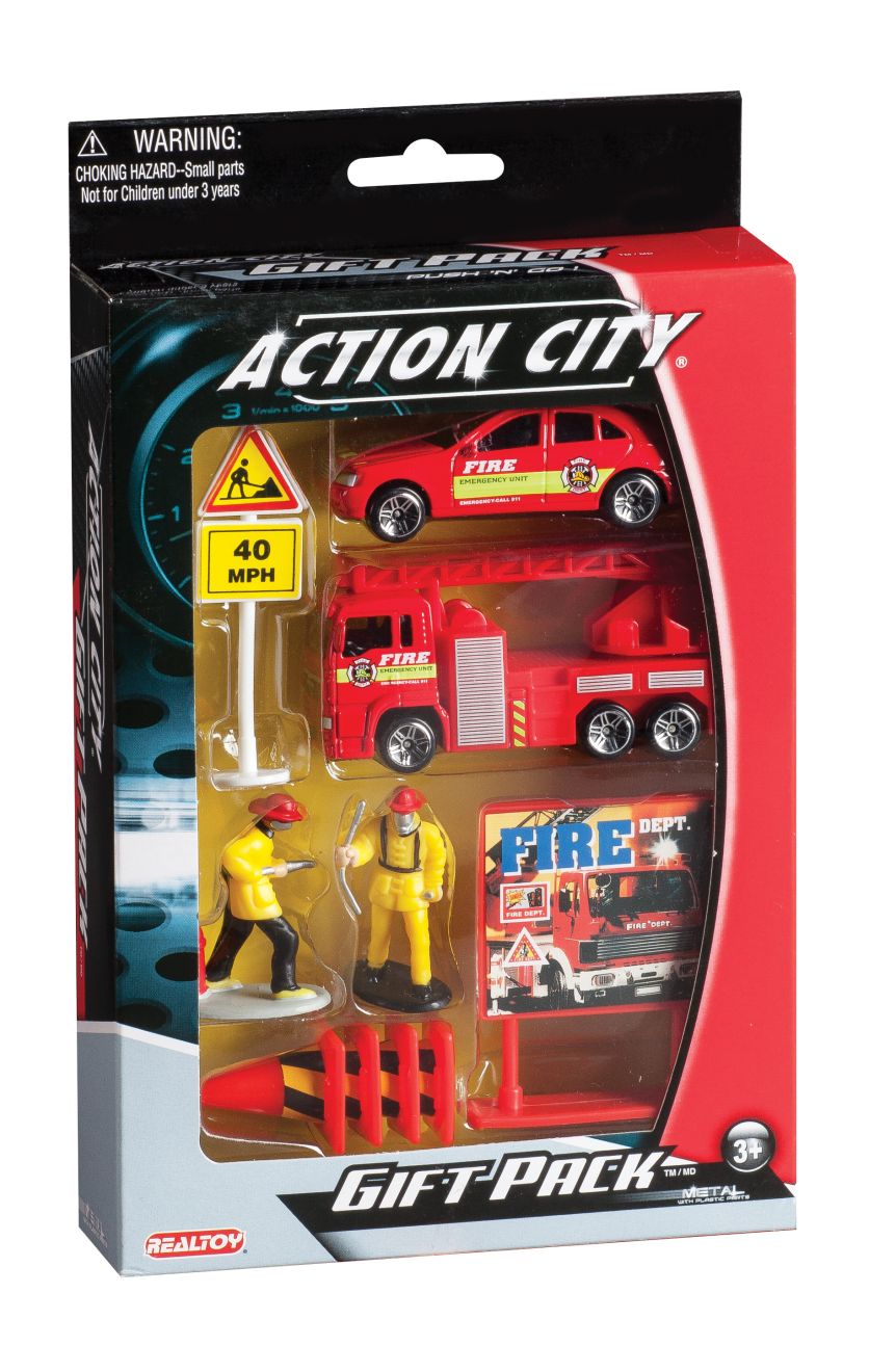 Daron - Coffret cadeau 10 pièces - Service d'incendie