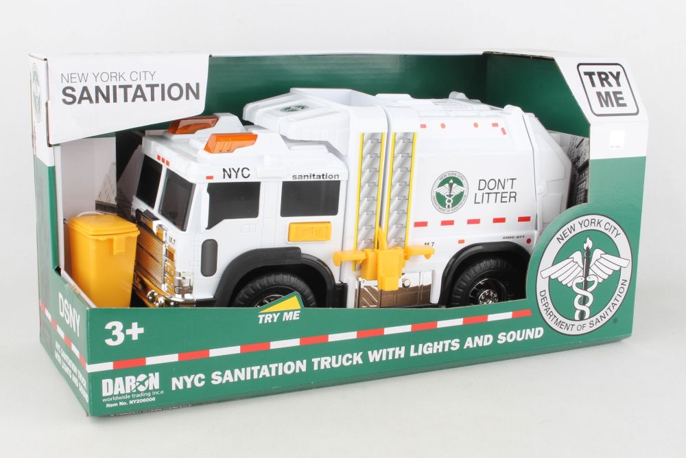 Daron - NYC Sanitation Garbage Truck with Lights & Sound