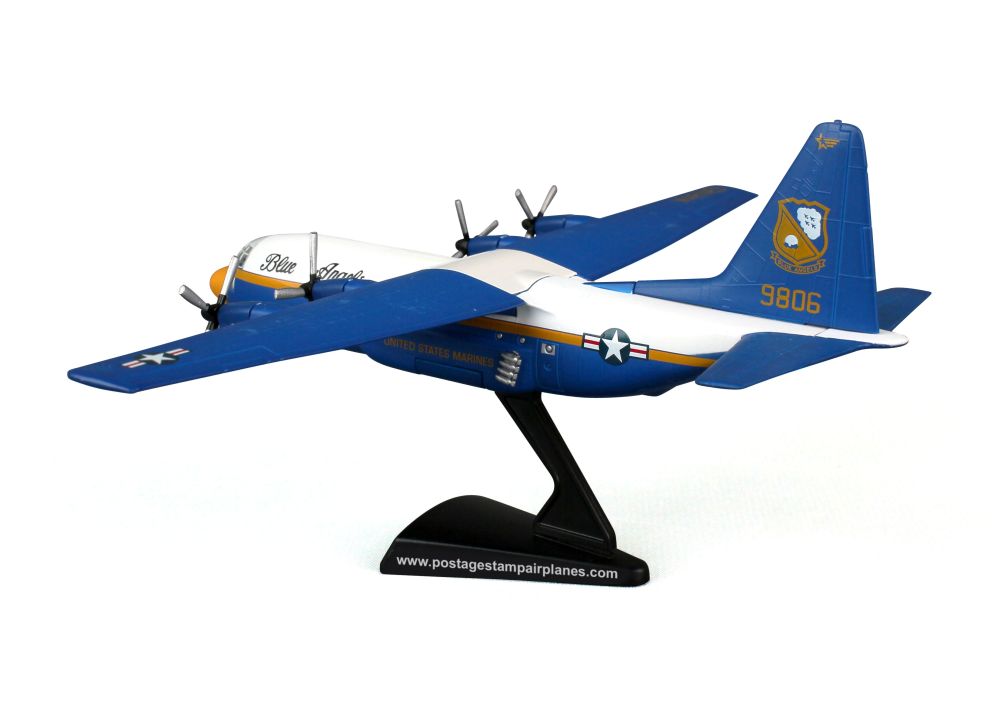 Daron - C-130 Hercules Fat Albert Blue Angels 1/200 (modèle réduit à l'échelle 1/200, comme un timbre-poste)