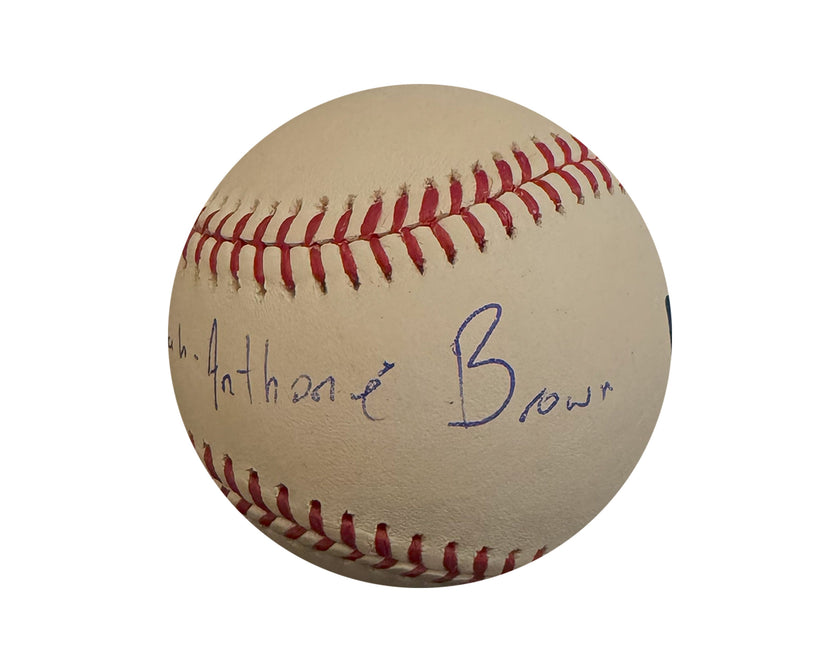 Dasan Brown Autographed Rawlings Official Major League Baseball Inscribed Full Name