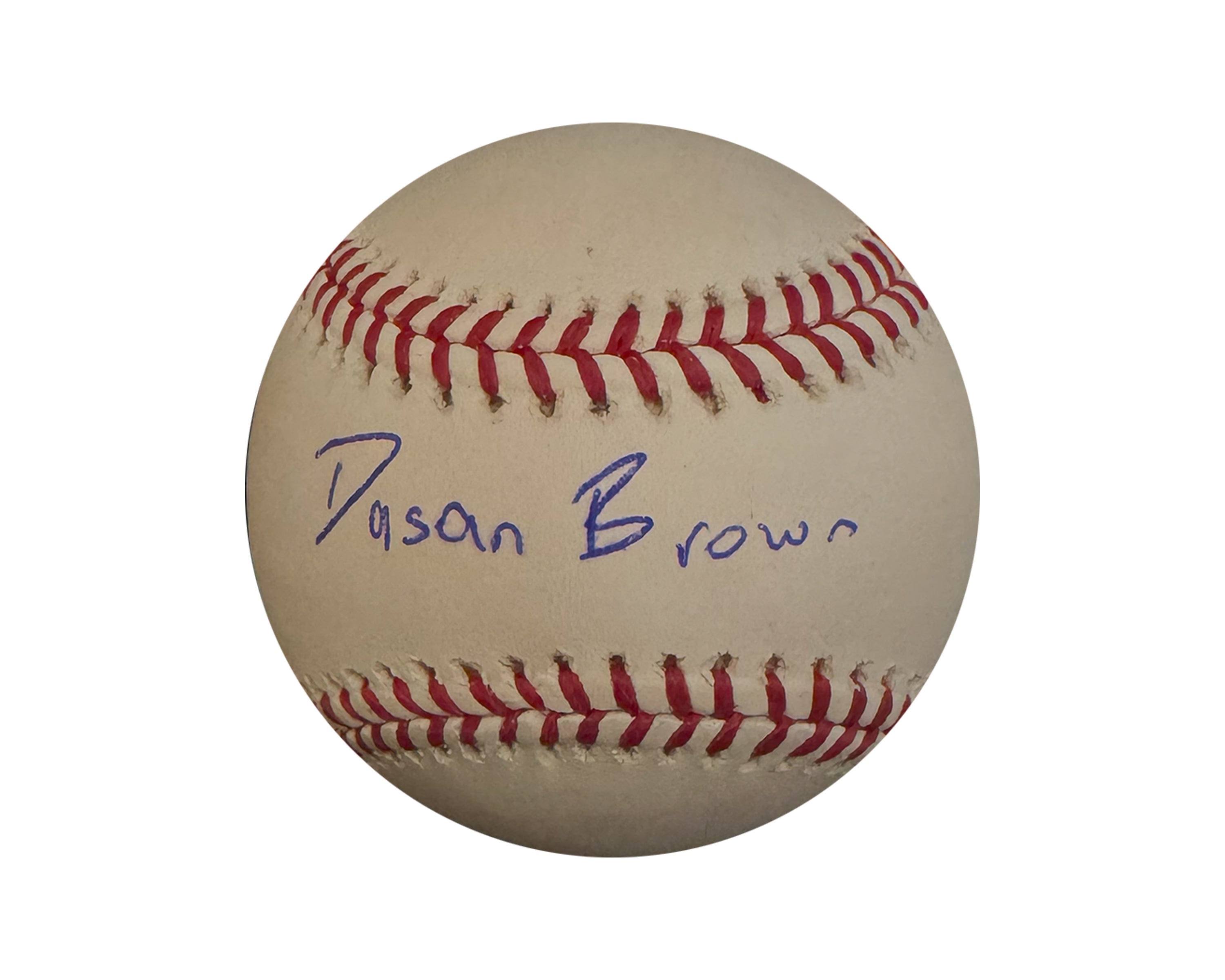Dasan Brown Autographed Full Signature Rawlings Official Major League Baseball