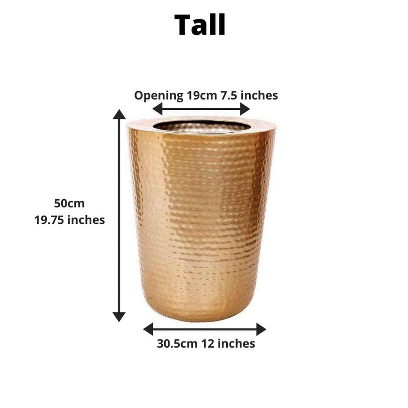 Davi - Brass Planter (Multiple Sizes)