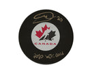 Dawson Mercer Autographed Team Canada Autograph Model Puck Inscribed 