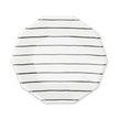 Black Striped Plates