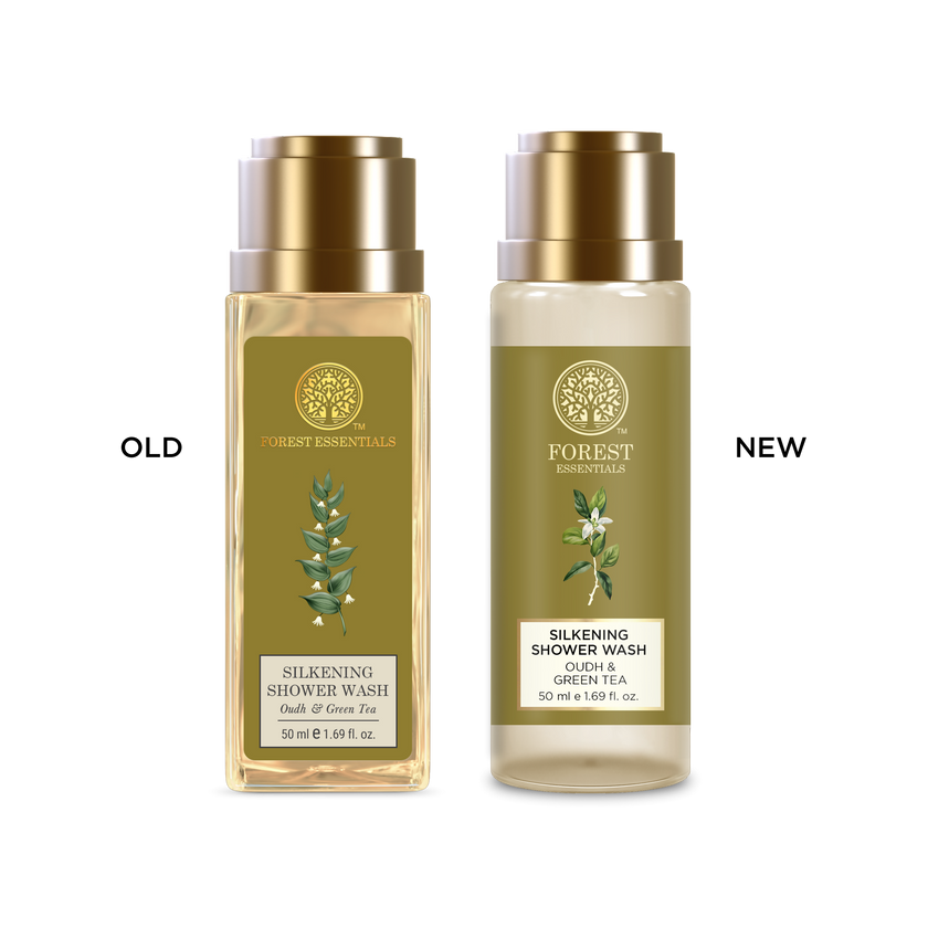 Forest Essentials Silkening Shower Wash Oudh & Green Tea