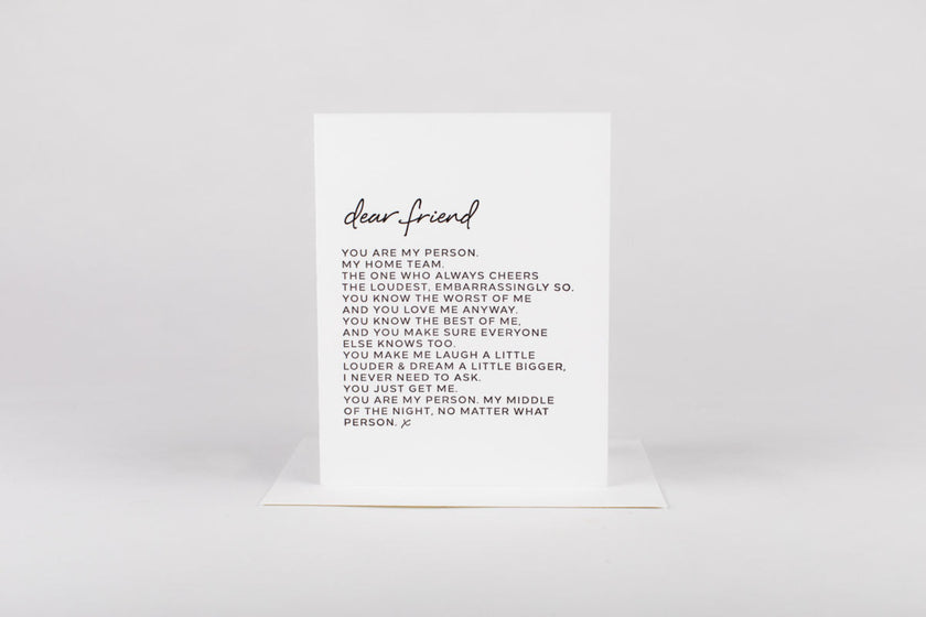 Dear Friend