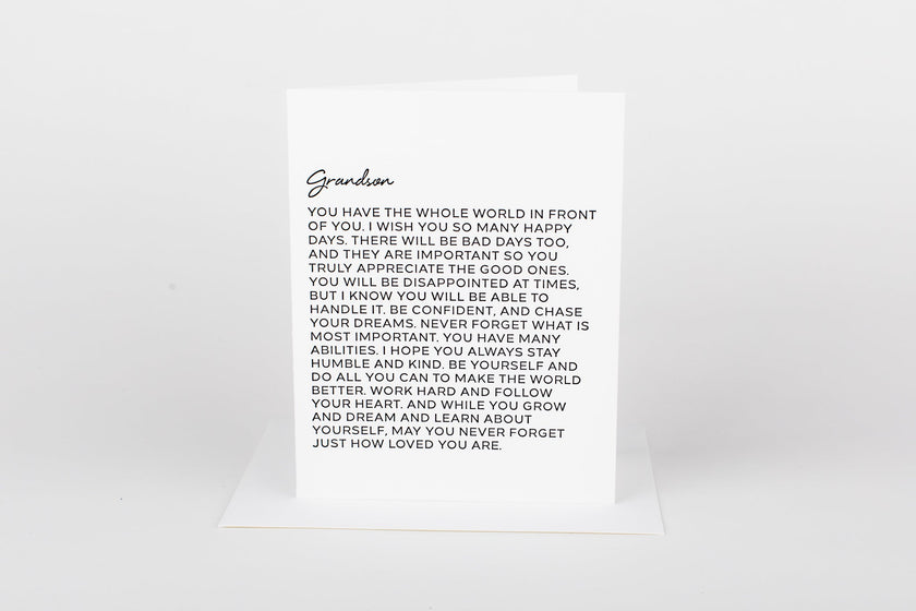 Dear Grandson