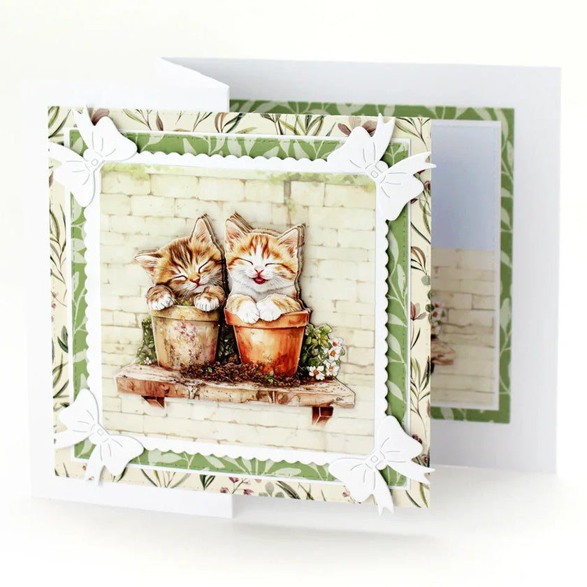 Crafty Kittens Die Cut Topper & Decoupage Collection