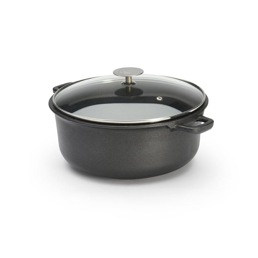 Debuyer - Choc Extreme, Stewpan 2 Handles w/Glass Lid, 24cm