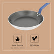 Debuyer - Choc, Frypan Round Non-stick 28cm Blue Handle