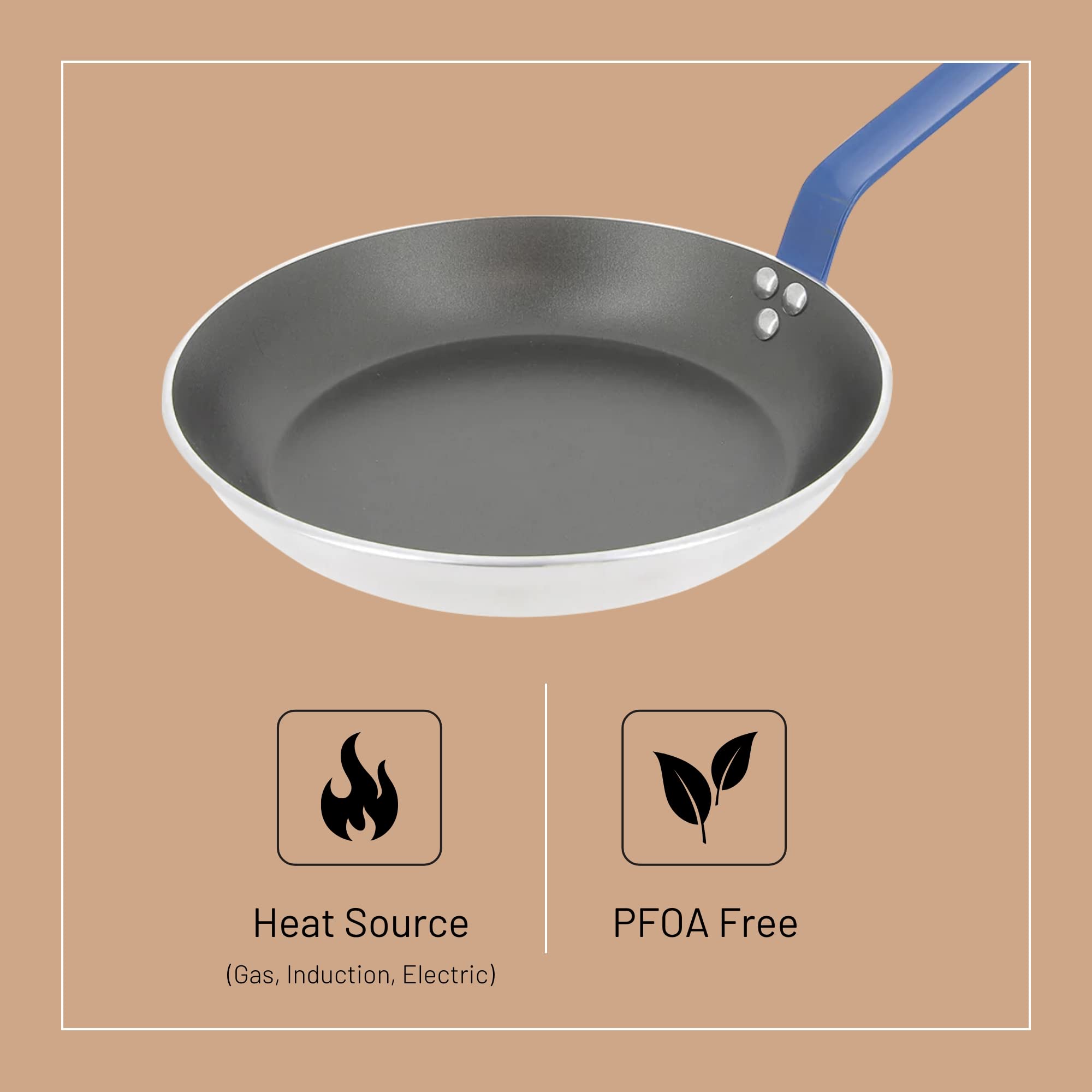 Debuyer - Choc, Frypan Round Non-stick 28cm Blue Handle