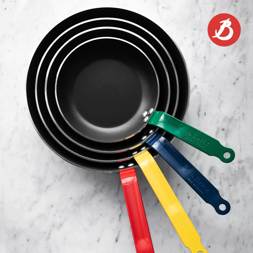 Debuyer - Choc, Frypan Round Non-stick 28cm Blue Handle