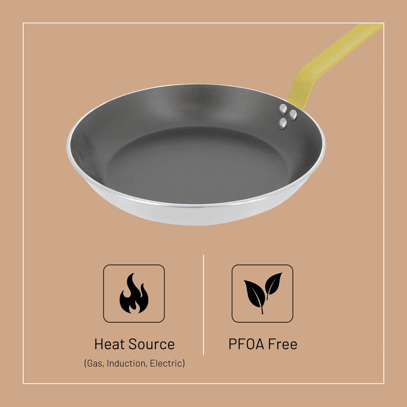 Debuyer - Choc, Frypan Round Non-stick 32cm Yellow Handle
