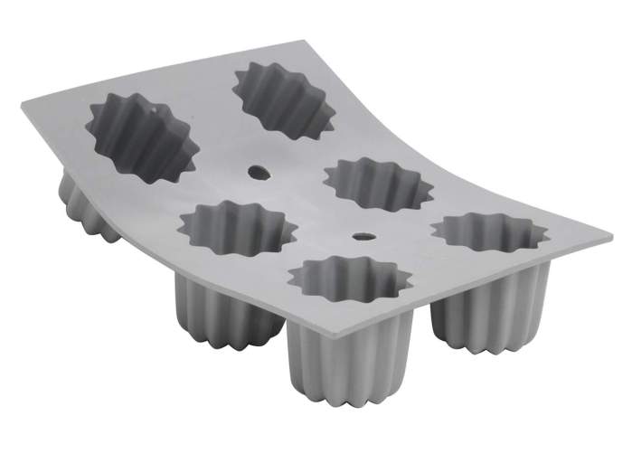 Debuyer - Elastomoule Bordelais Fluted Cakes Silicone Mold 6