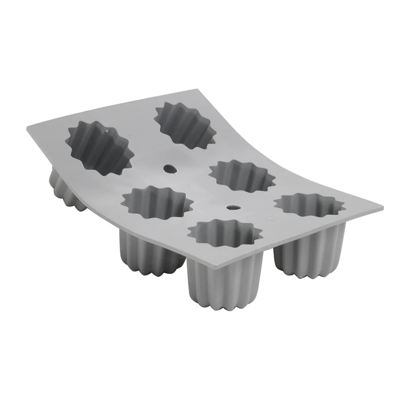 Debuyer - Elastomoule Bordelais Fluted Cakes Silicone Mold 6