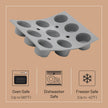 Debuyer - Elastomoule Muffins Mini Silicone Mold 9