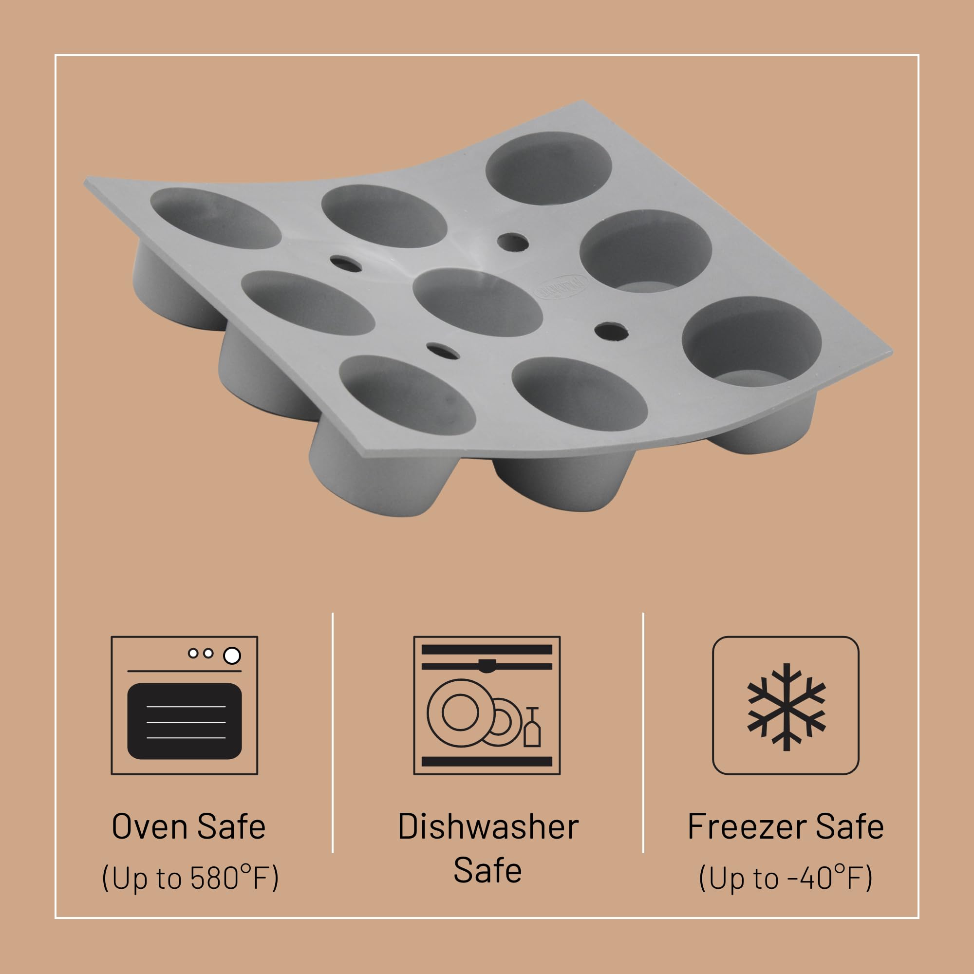 Debuyer - Elastomoule Muffins Mini Silicone Mold 9