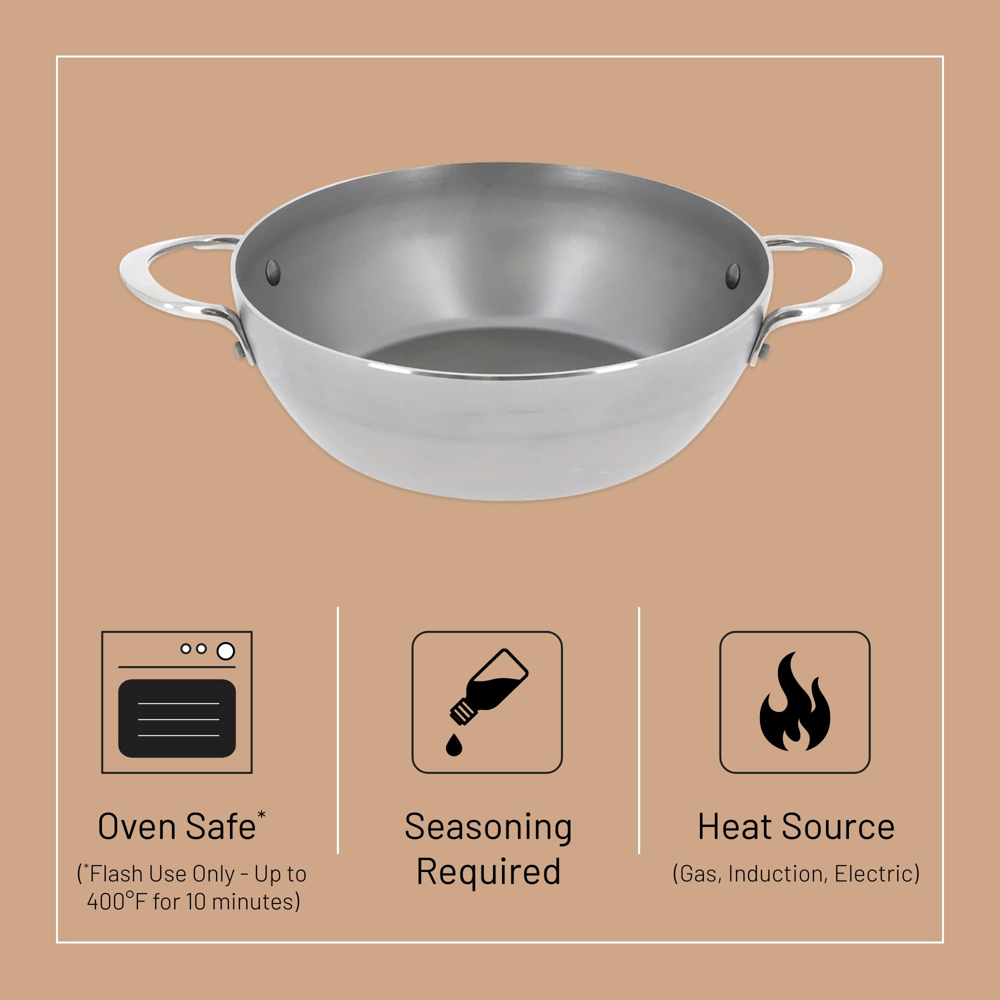 Debuyer - Mineral B, Country Frypan 28cm 2 Handles