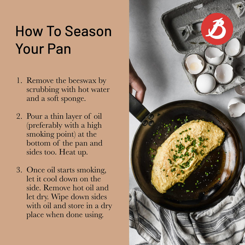Debuyer - Mineral B, Country Frypan 28cm 2 Handles