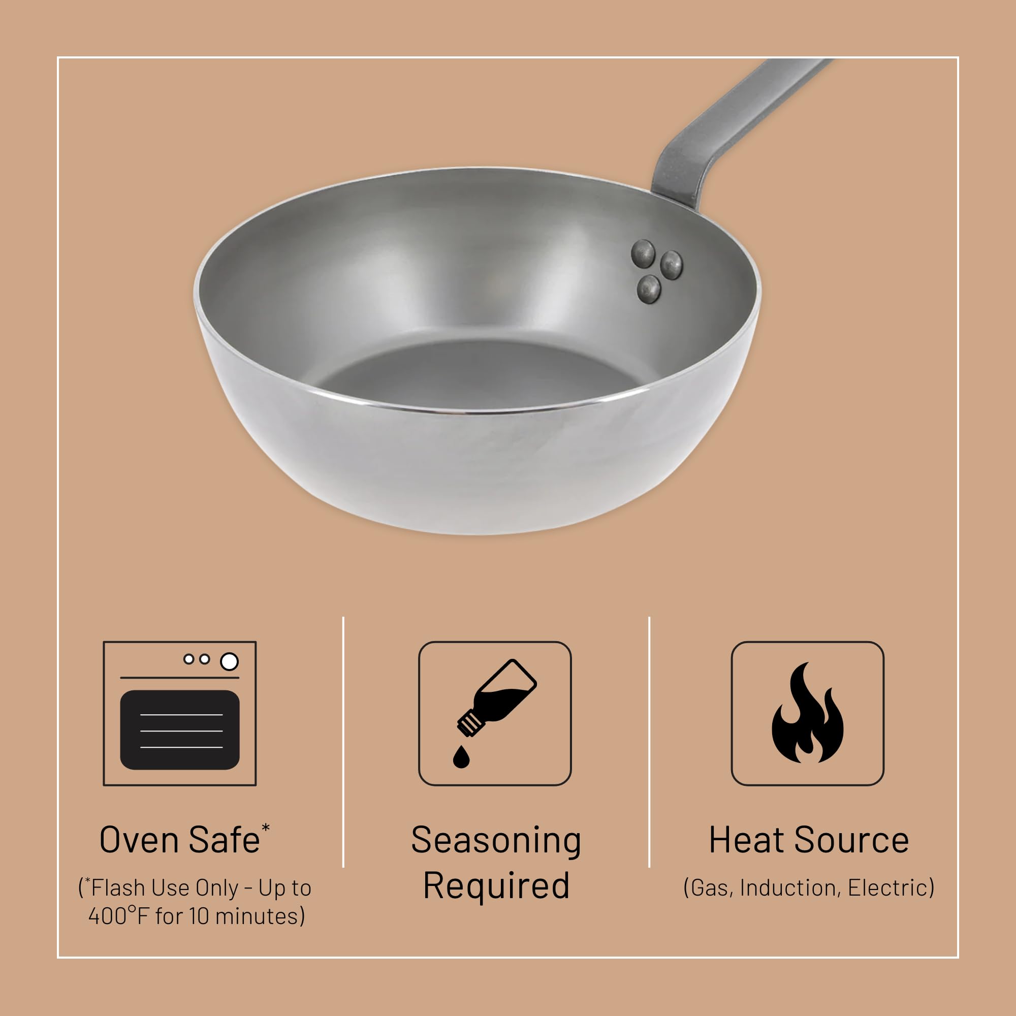 Debuyer - Mineral B Element, Country Frypan 28cm