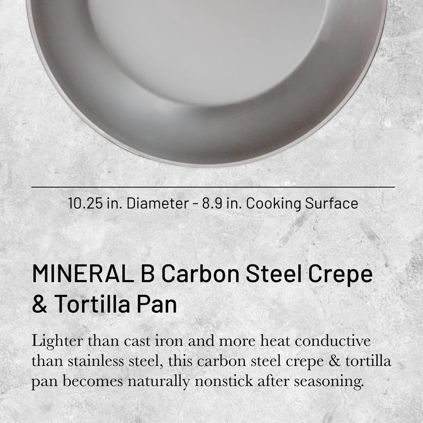 Poêle à crêpes en acier rond Debuyer - Mineral B Element, 26 cm