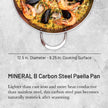Debuyer - Mineral B, Paella Pan 32cm 2 Handles