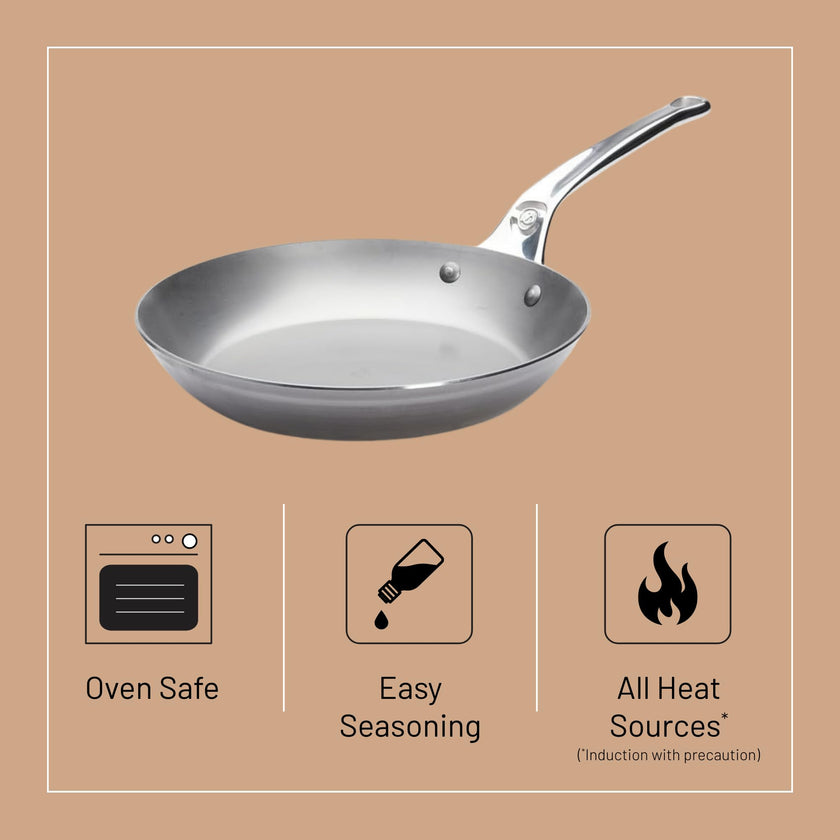 Debuyer - Mineral B Pro, Steel Frypan, Dia 28cm