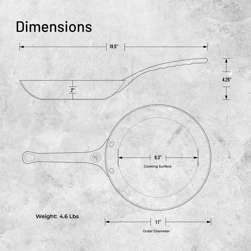 Debuyer - Mineral B Pro, Steel Frypan, Dia 28cm