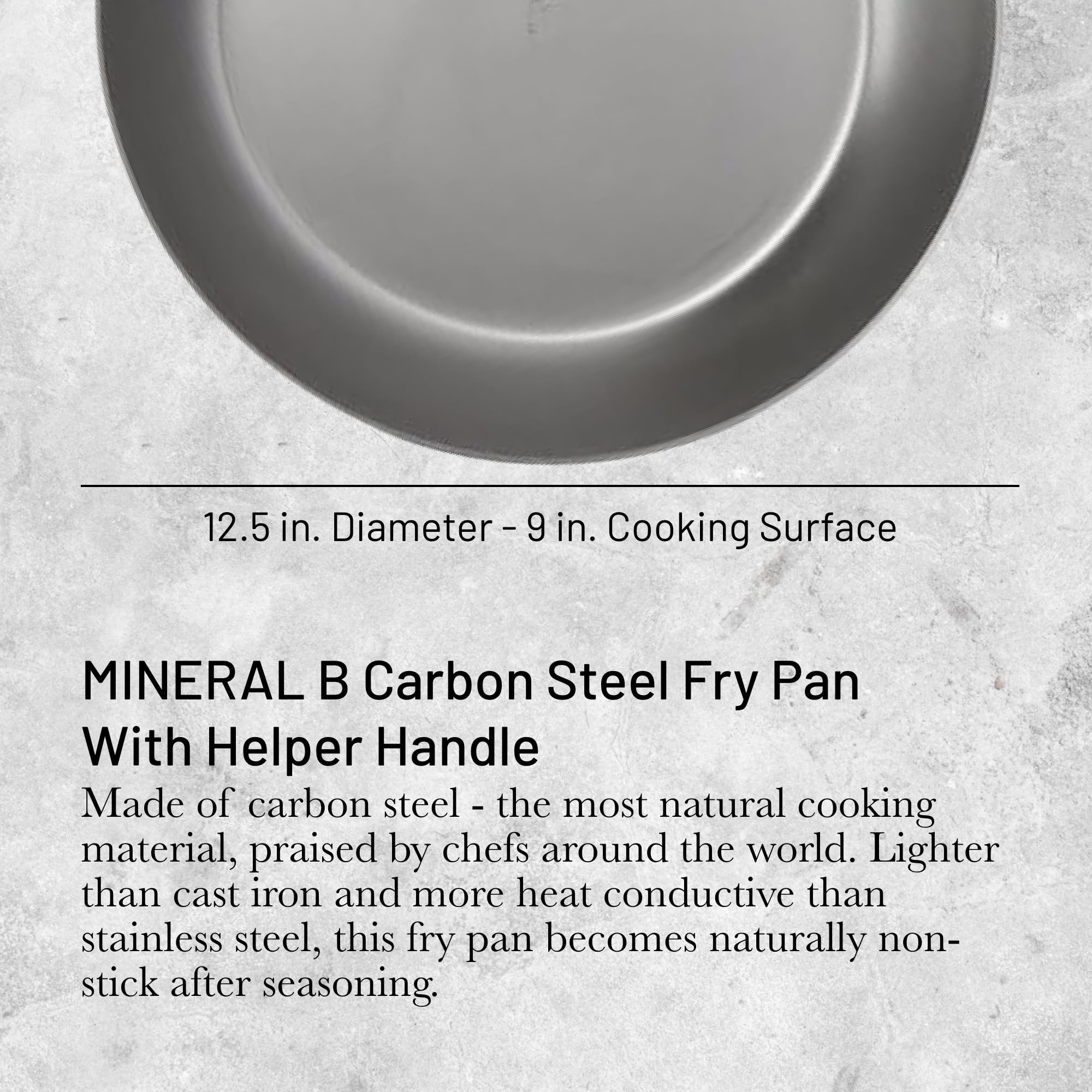 Poêle en acier Debuyer - Mineral B Pro, diamètre 32 cm