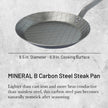 Debuyer - Mineral B, Steak Frypan, Steel, 24cm