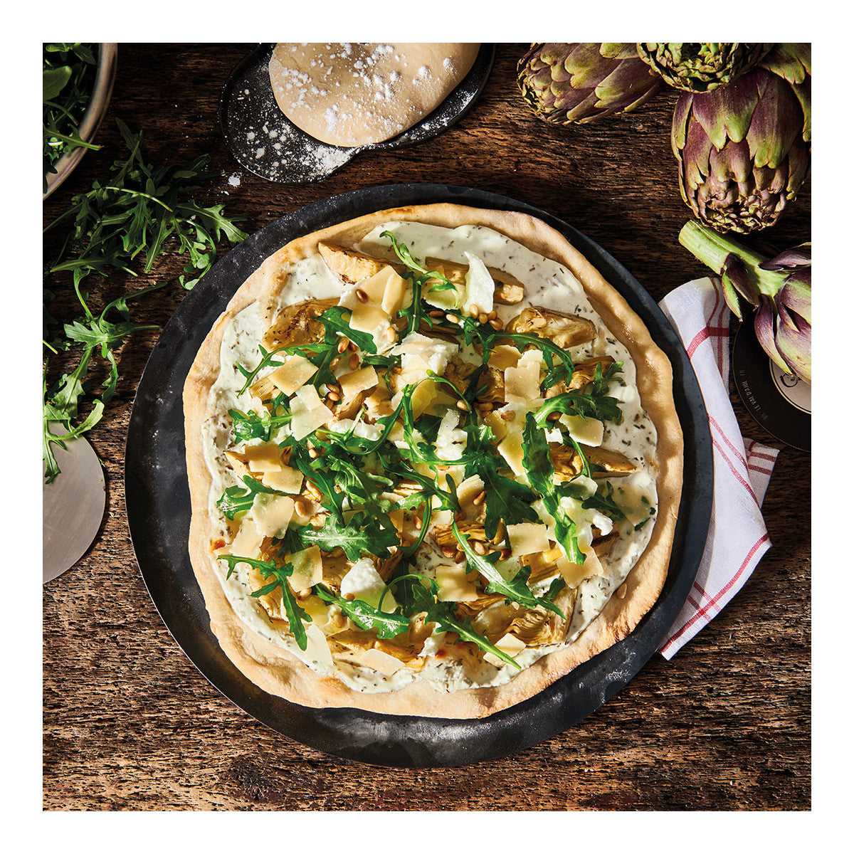 Debuyer - Pizza Tray Round, Heavy Blue Steel, 24cm