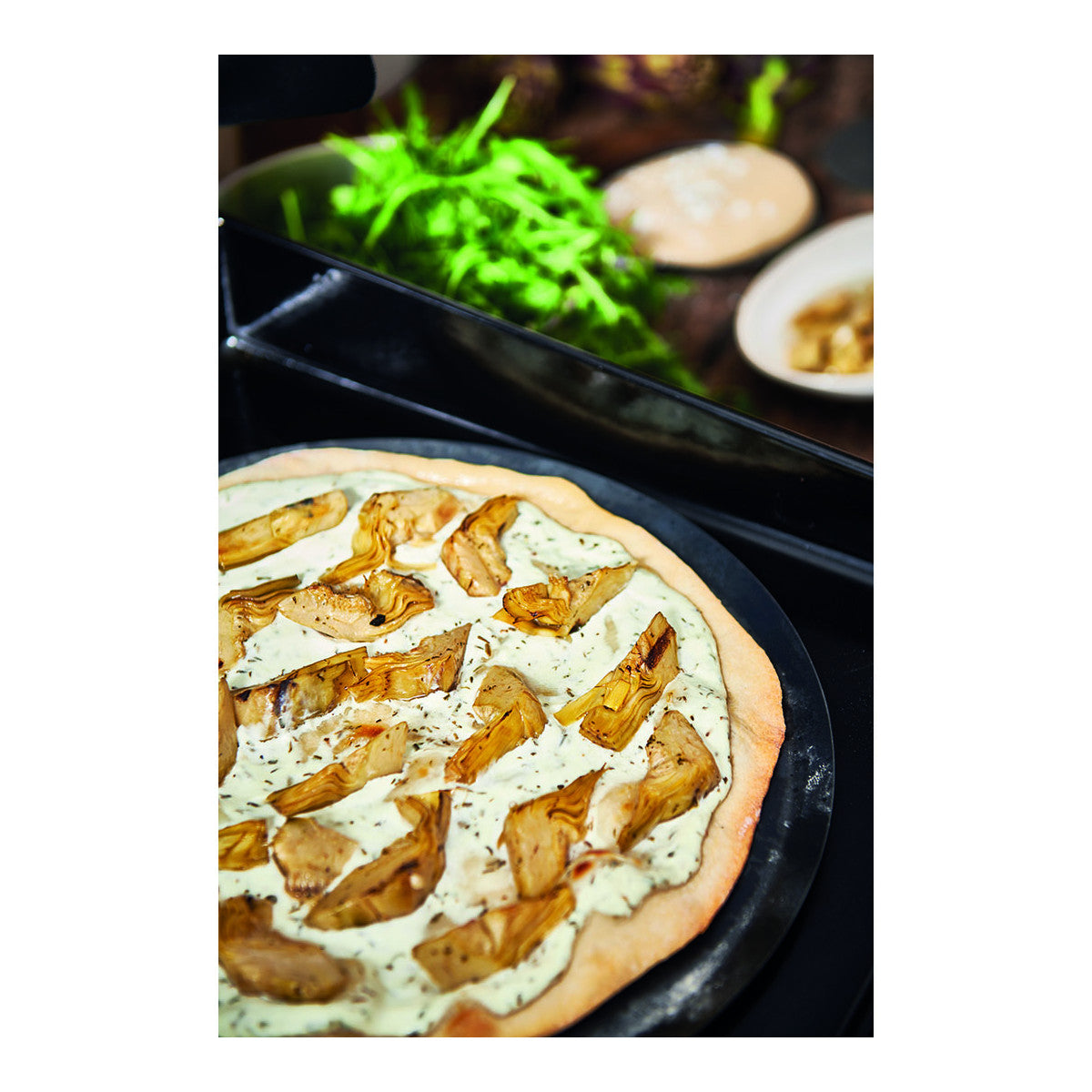 Debuyer - Pizza Tray Round, Heavy Blue Steel, 32cm