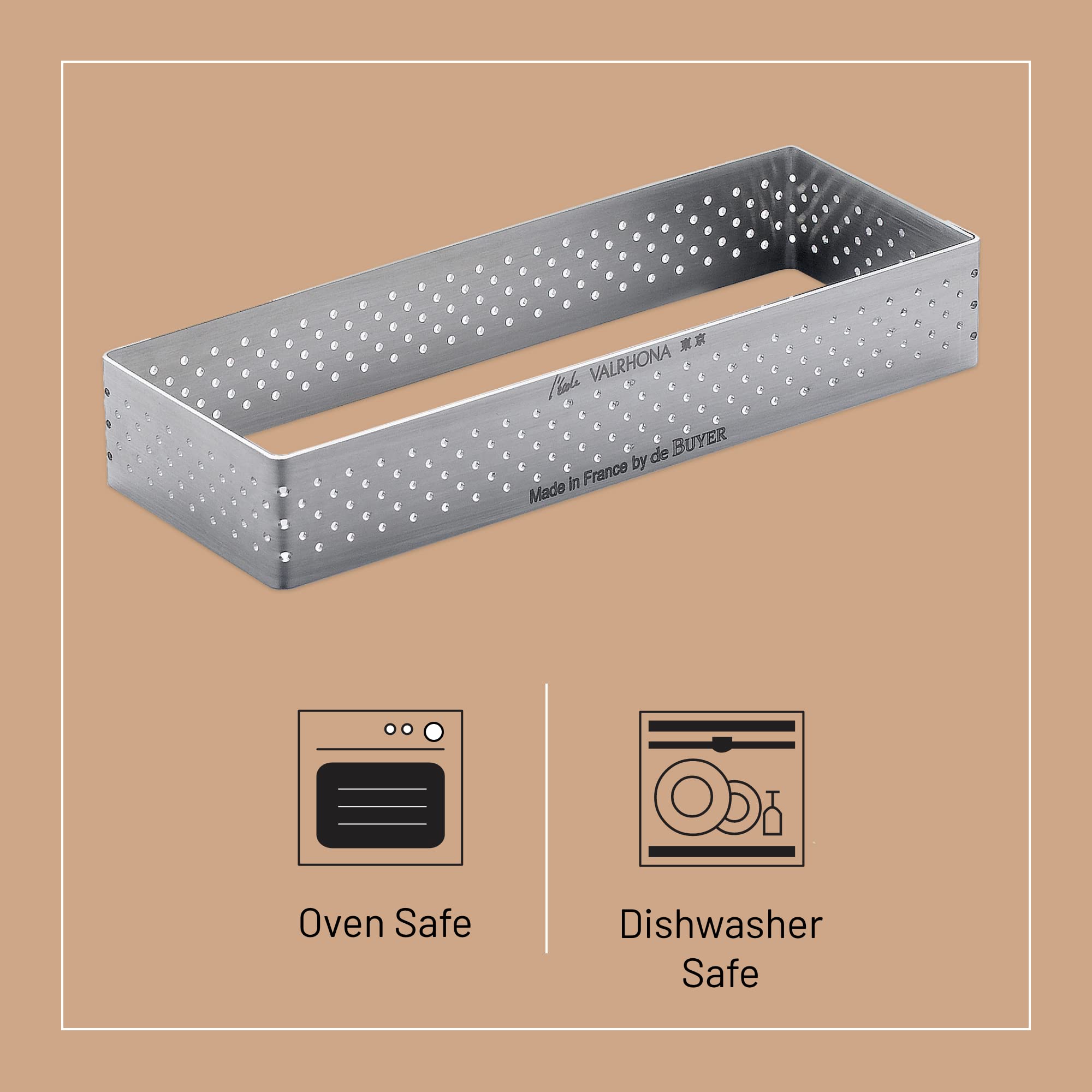 Debuyer - Rign Rectangular Perforated 12c4cm HT 2