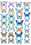 Edible Butterflies Cake Decorations